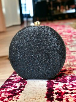 Toobacraft - Embellished Box Clutch - Navy Blue