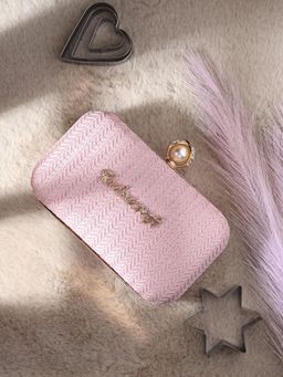 Toobacraft - Embellished Box Clutch - Pink