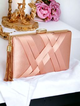 Toobacraft - Tasselled Box Clutch - Pink