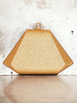 Toobacraft - Embellished Box Clutch - Gold