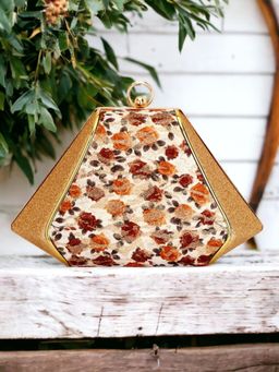 Toobacraft - Embellished Box Clutch - Mustard