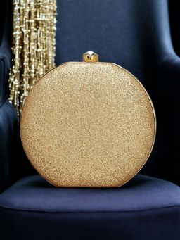 Toobacraft - Embellished Box Clutch - Gold