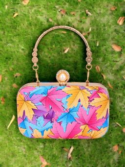 Toobacraft - Printed Box Clutch - Multi-Color