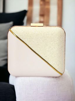 Toobacraft - Embellished Box Clutch - Off White