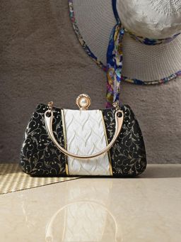 Toobacraft - Embellished Box Clutch - Multi-Color