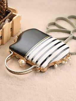 Toobacraft - Embellished Box Clutch - White