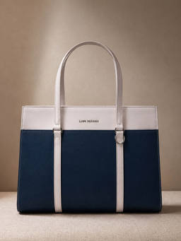Lino Perros - Navy Blue Tote Bag