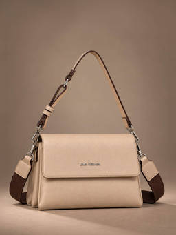 Lino Perros - Voyage Mousse Beige Sling Bag with Detachable Handle