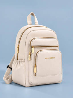Lino Perros - Pacman Essential Beige Backpack