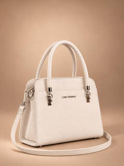 Lino Perros - White Solid Handbag