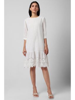 Van Heusen - Women White Floral Casual Dress