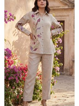 Autumnlane - Opela Salvia Embroidered Cotton Co-Ord Set