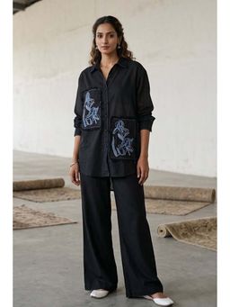 Autumnlane - Swades Spot Floral Embroidered Cotton Co-Ord Set