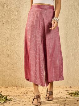 InWeave - Women Wine Solid Culottes