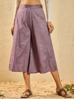 InWeave - Women Mauve Solid Culottes