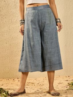 InWeave - Women Blue Solid Culottes