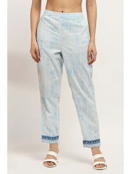 Rangriti - Women Blue Stripes 1 Pant