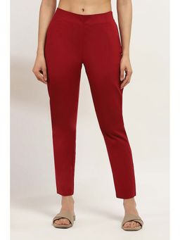 Rangriti - Women Red Solid Pant