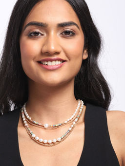 Blueberry - Maya Pearl Necklace