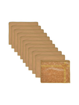Kuber Industries - Brown Saree Storage Bags (Pack of 12)