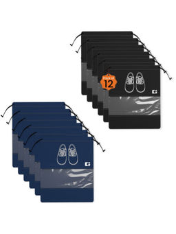 Kuber Industries - Multi-Color Non-Woven Shoe Storage Bags (Pack of 12)