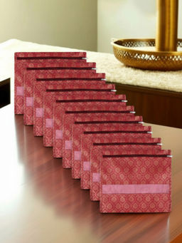 Kuber Industries - Maroon Single Saree Bags (Pack of 10)