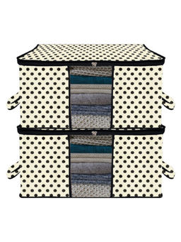 Kuber Industries - White Clothes Storage Organizers (Pack of 2) (L)