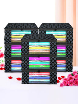 Kuber Industries - Black Saree Covers (Pack of 9)