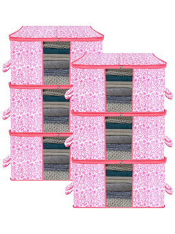 Kuber Industries - White Clothes Storage Organizers (Pack of 6)