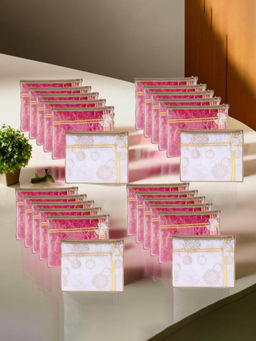 Kuber Industries - White Saree Storage Bags (Pack of 24)