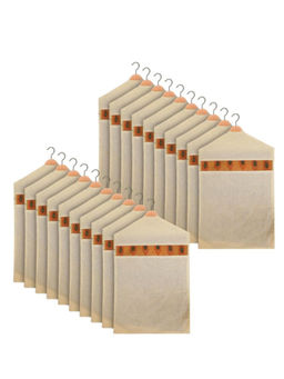 Kuber Industries - Cream Saree Storage Bags (Pack of 20)
