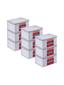 Kuber Industries - Grey Saree Covers (Pack of 9)