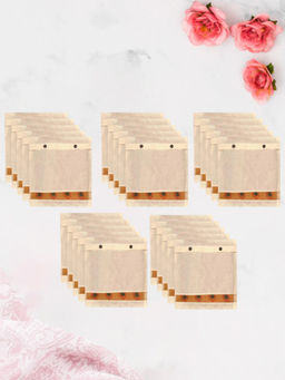Kuber Industries - Cream Saree Storage Bags (Pack of 25)