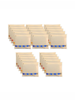 Kuber Industries - Cream Saree Storage Bags (Pack of 25)