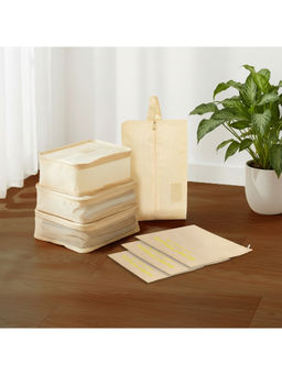 Epicasa - Beige Travel Packing Cubes Organizers (Pack of 7)