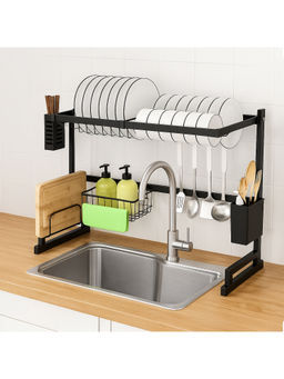 Epicasa - Black Multifunctional Over-Sink Dish Drying Rack
