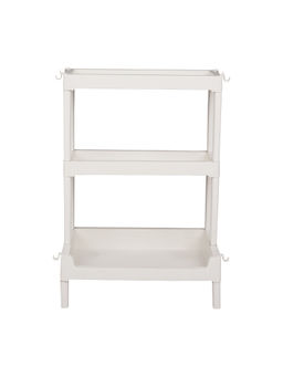 Epicasa - White 3-Tier Multifunction Storage Rack