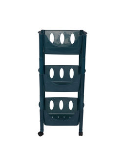 Epicasa - Teal 3-Tier Kitchen Storage Rack Organizer