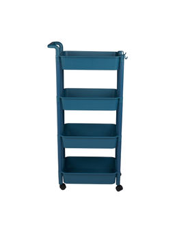 Epicasa - Navy Blue 4-Tier Utility Storage Rack