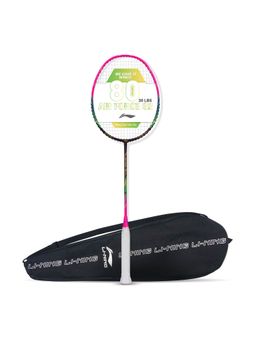 Li-Ning - Air-Force 80 Lite G2 Strung Badminton Racquet (Purple, Pink 80 g)