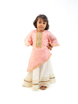 Lil Glam - A-Line Kurti with Palazzo (Set of 2)