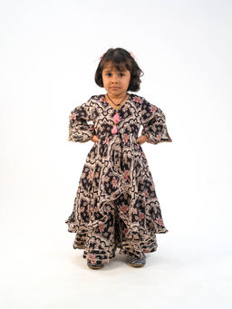 Lil Glam - Flared Kurti & Palazzo (Set of 2)