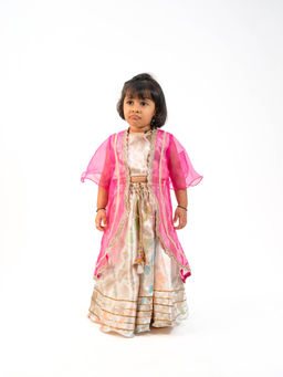 Lil Glam - Top with Jacket & Palazzo (Set of 3)