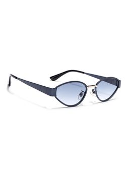 Voyage - Women Cat Eye Blue Frame Blue Lens Sunglasses (55)