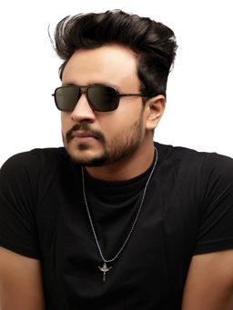 ROYALTAIL - Unisex Mebel Navigator Black Lens Sunglasses (55)