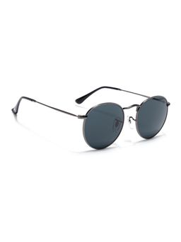 Voyage - Men Round Grey Frame Grey Lens Sunglasses (50)