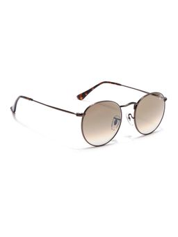 Voyage - Men Round Brown Frame Brown Lens Sunglasses (50)