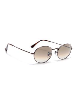 Voyage - Men Oval Brown Frame Brown Lens Sunglasses (51)