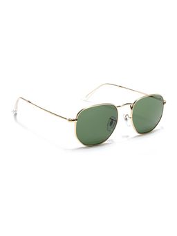 Voyage - Men Round Gold Frame Green Lens Sunglasses (51)