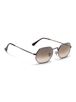 Voyage - Men Irregular Brown Frame Brown Lens Sunglasses (53)